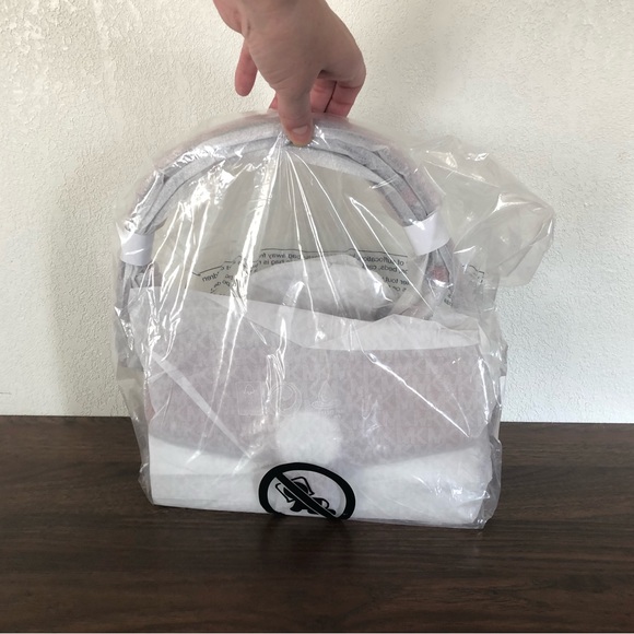 Michael Kors Greenwich Medium Studded Saffiano Leather Shoulder Bag Rose - Picture 6 of 16